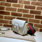 GUCCI HORSEBIT 1955 MINI BAG IN WHITE LEATHER – GB10