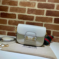 GUCCI HORSEBIT 1955 MINI BAG IN WHITE LEATHER – GB10