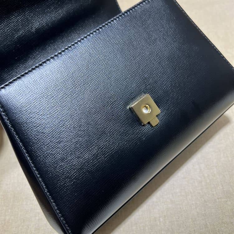 GUCCI HORSEBIT 1955 MINI BAG WITH BLACK LEATHER – GB21