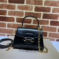 GUCCI HORSEBIT 1955 MINI BAG WITH BLACK LEATHER – GB21