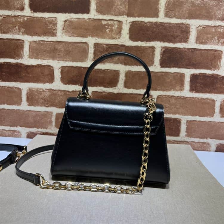 GUCCI HORSEBIT 1955 MINI BAG WITH BLACK LEATHER – GB21