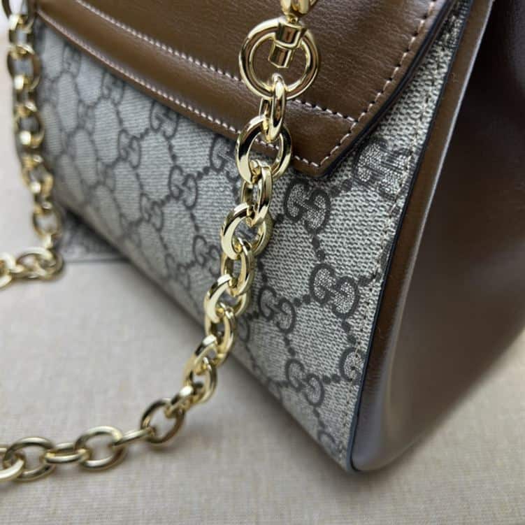 GUCCI HORSEBIT 1955 MINI BAG WITH LIGHT BROWN – GB22