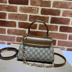 GUCCI HORSEBIT 1955 MINI BAG WITH LIGHT BROWN – GB22