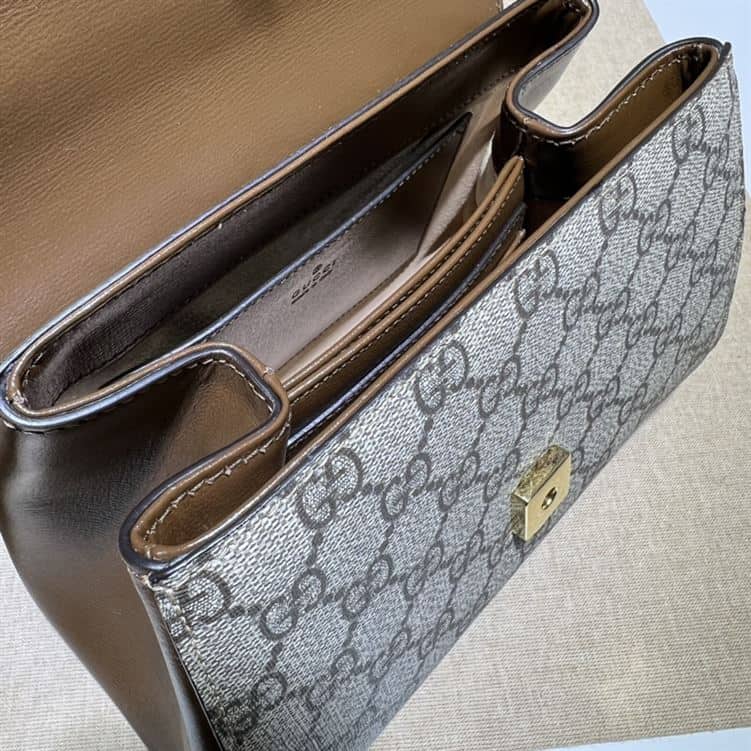 GUCCI HORSEBIT 1955 MINI BAG WITH LIGHT BROWN – GB22