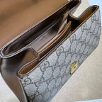 GUCCI HORSEBIT 1955 MINI BAG WITH LIGHT BROWN – GB22