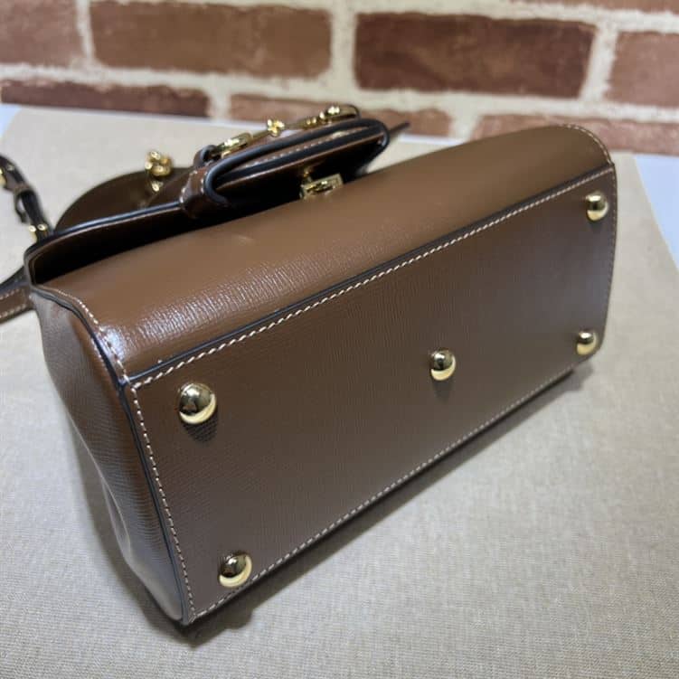 GUCCI HORSEBIT 1955 MINI BAG WITH LIGHT BROWN LEATHER – GB20