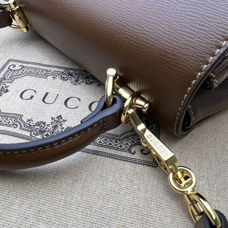 GUCCI HORSEBIT 1955 MINI BAG WITH LIGHT BROWN LEATHER – GB20