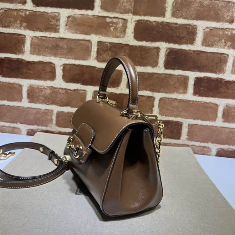 GUCCI HORSEBIT 1955 MINI BAG WITH LIGHT BROWN LEATHER – GB20