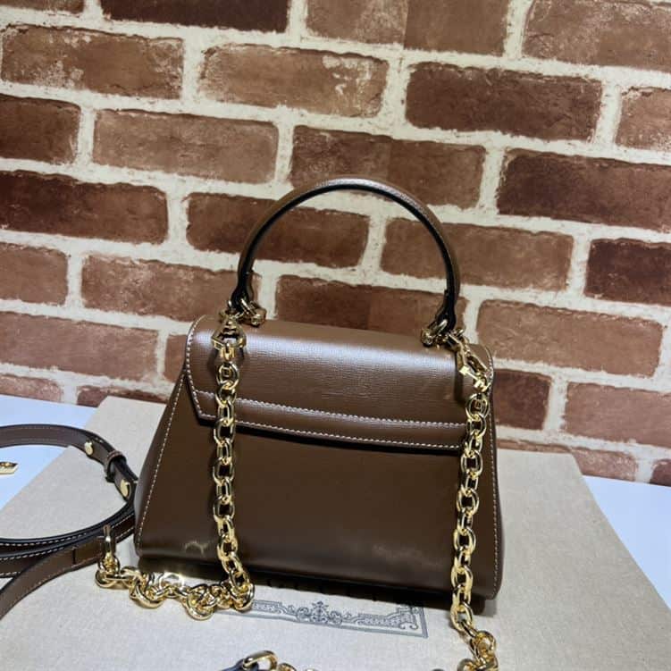 GUCCI HORSEBIT 1955 MINI BAG WITH LIGHT BROWN LEATHER – GB20