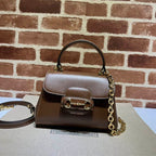 GUCCI HORSEBIT 1955 MINI BAG WITH LIGHT BROWN LEATHER – GB20
