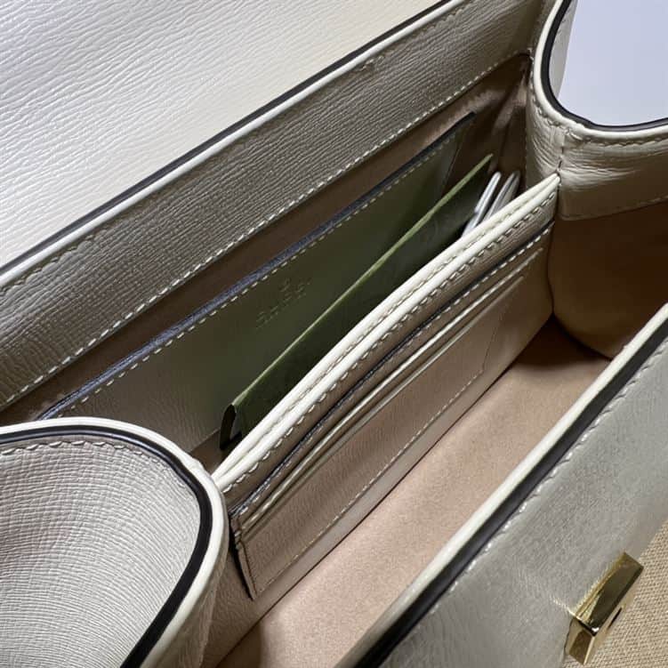 GUCCI HORSEBIT 1955 MINI BAG WITH WHITE LEATHER – GB19