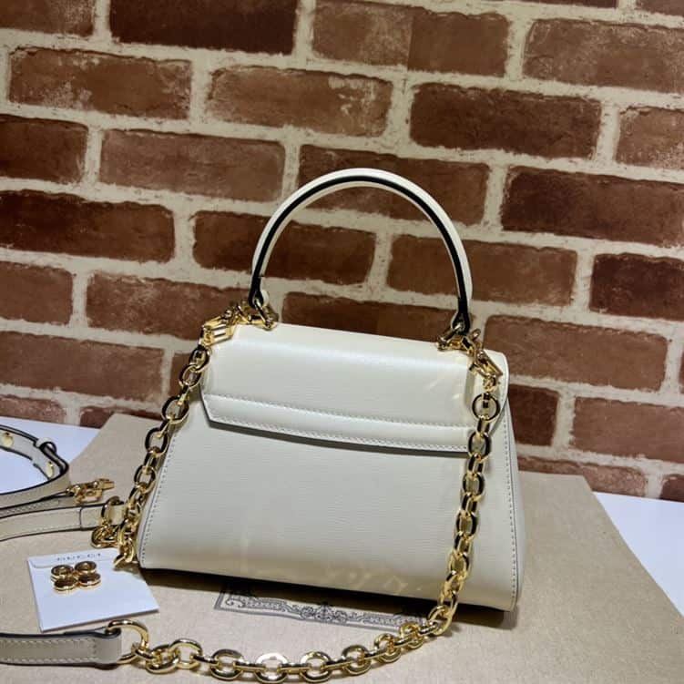 GUCCI HORSEBIT 1955 MINI BAG WITH WHITE LEATHER – GB19