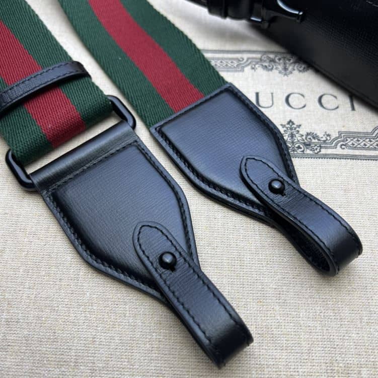GUCCI HORSEBIT 1955 SMALL SHOULDER BAG BLACK LEATHER – GB24