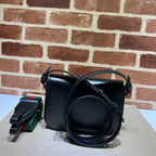 GUCCI HORSEBIT 1955 SMALL SHOULDER BAG BLACK LEATHER – GB24