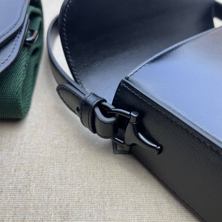 GUCCI HORSEBIT 1955 SMALL SHOULDER BAG BLACK LEATHER – GB24
