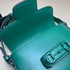 GUCCI HORSEBIT 1955 SMALL SHOULDER BAG GREEN LEATHER – GB25