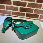 GUCCI HORSEBIT 1955 SMALL SHOULDER BAG GREEN LEATHER – GB25