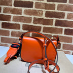 GUCCI HORSEBIT 1955 SMALL SHOULDER BAG ORANGE LEATHER – GB26