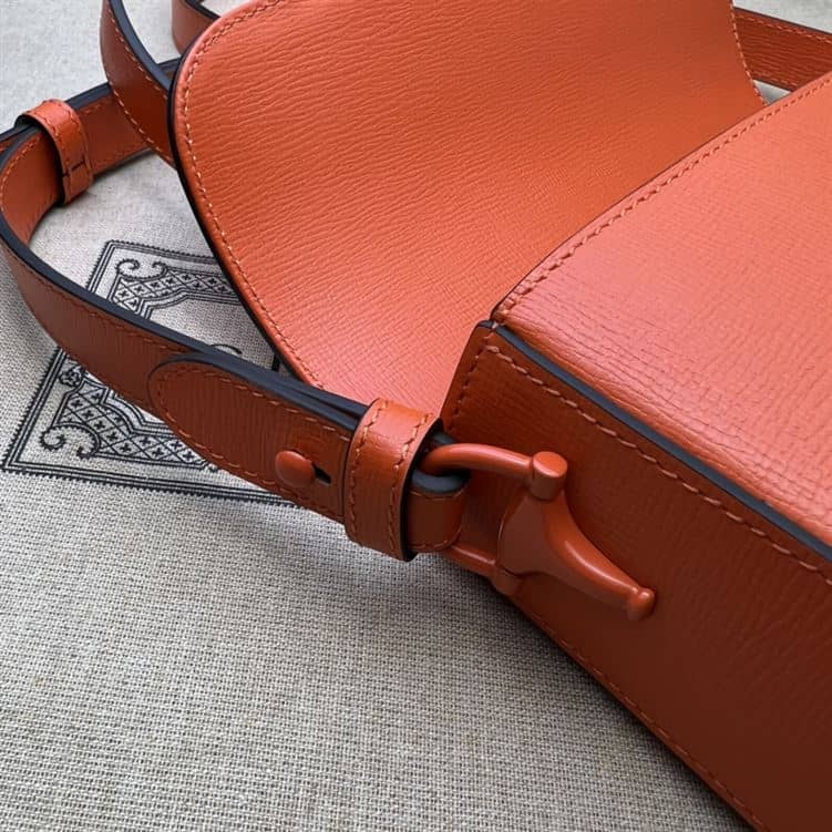 GUCCI HORSEBIT 1955 SMALL SHOULDER BAG ORANGE LEATHER – GB26
