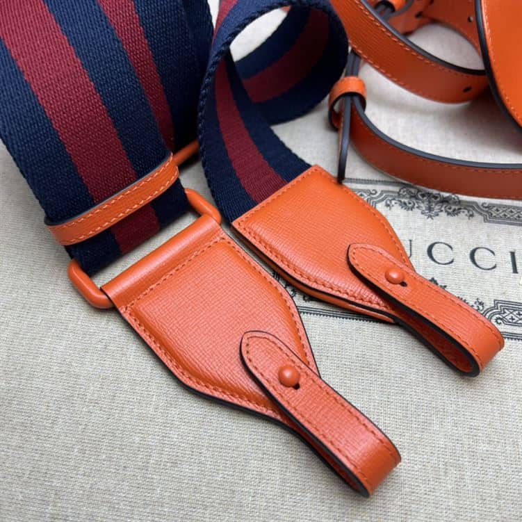 GUCCI HORSEBIT 1955 SMALL SHOULDER BAG ORANGE LEATHER – GB26