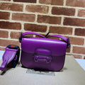 GUCCI HORSEBIT 1955 SMALL SHOULDER BAG PURPLE LEATHER – GB27