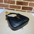 GUCCI JACKIE 1961 LIZARD MINI BAG IN BLACK – GB77