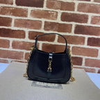 GUCCI JACKIE 1961 LIZARD MINI BAG IN BLACK – GB77