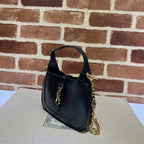 GUCCI JACKIE 1961 LIZARD MINI BAG IN BLACK – GB77