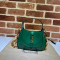 GUCCI JACKIE 1961 MINI SHOULDER BAG WITH GREEN PATENT LEATHER – GB76