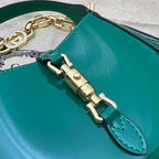 GUCCI JACKIE 1961 MINI SHOULDER BAG WITH GREEN PATENT LEATHER – GB76