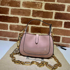 GUCCI JACKIE 1961 MINI SHOULDER BAG WITH PINK PATENT LEATHER – GB74