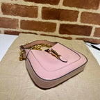GUCCI JACKIE 1961 MINI SHOULDER BAG WITH PINK PATENT LEATHER – GB74