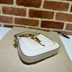 GUCCI JACKIE 1961 MINI SHOULDER BAG WITH WHITE PATENT LEATHER – GB72