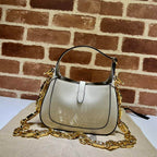 GUCCI JACKIE 1961 MINI SHOULDER BAG WITH WHITE PATENT LEATHER – GB72