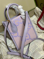 GUCCI JUMBO GG MINI NOTE BAG WITH BEIGE AND LILAC – GB39