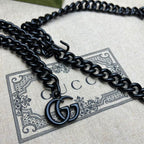 GUCCI MARMONT BELT BAG IN BLACK LEATHER – GB17