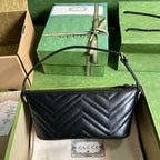 GUCCI MARMONT SHOULDER BAG IN BLACK LEATHER – GB13