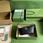 GUCCI MARMONT SHOULDER BAG IN BLACK LEATHER – GB13