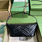 GUCCI MARMONT SHOULDER BAG IN BLACK LEATHER – GB16