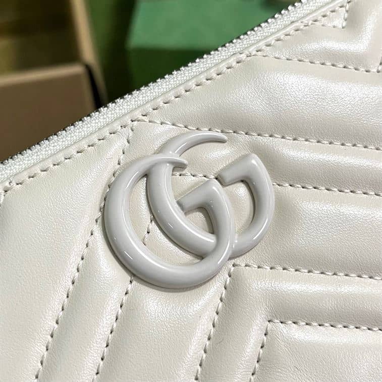 GUCCI MARMONT SHOULDER BAG IN WHITE LEATHER – GB15