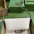 GUCCI MARMONT SHOULDER BAG IN WHITE LEATHER – GB15