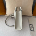 GUCCI MINI NOTE BAG WITH INTERLOCKING G BEIGE AND WHITE GG SUPREME CANVAS – GB35
