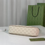 GUCCI OPHIDIA SMALL HANDBAG BEIGE AND WHITE GG SUPREME CANVAS – GB71