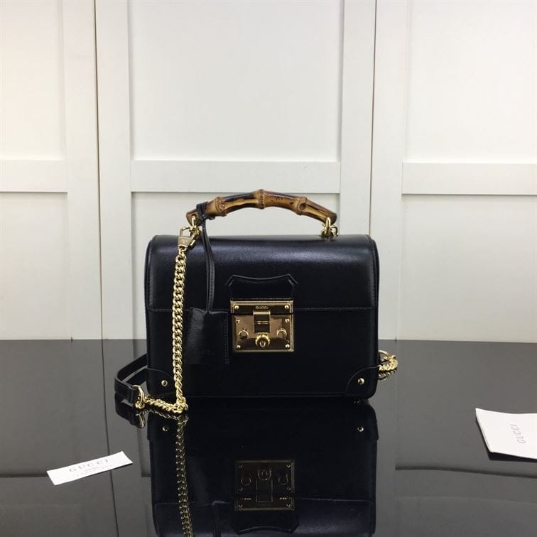 GUCCI PADLOCK GG SMALL BAMBOO SHOULDER BAG – GB85