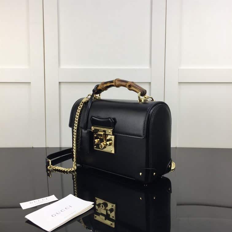 GUCCI PADLOCK GG SMALL BAMBOO SHOULDER BAG – GB85