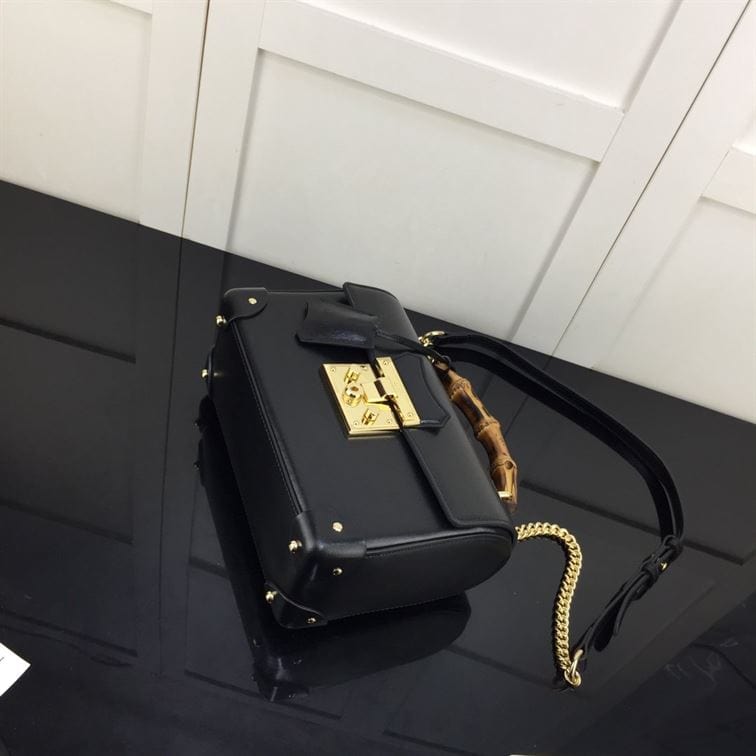 GUCCI PADLOCK GG SMALL BAMBOO SHOULDER BAG – GB85