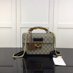 GUCCI PADLOCK GG SMALL BAMBOO SHOULDER BAG – GB86