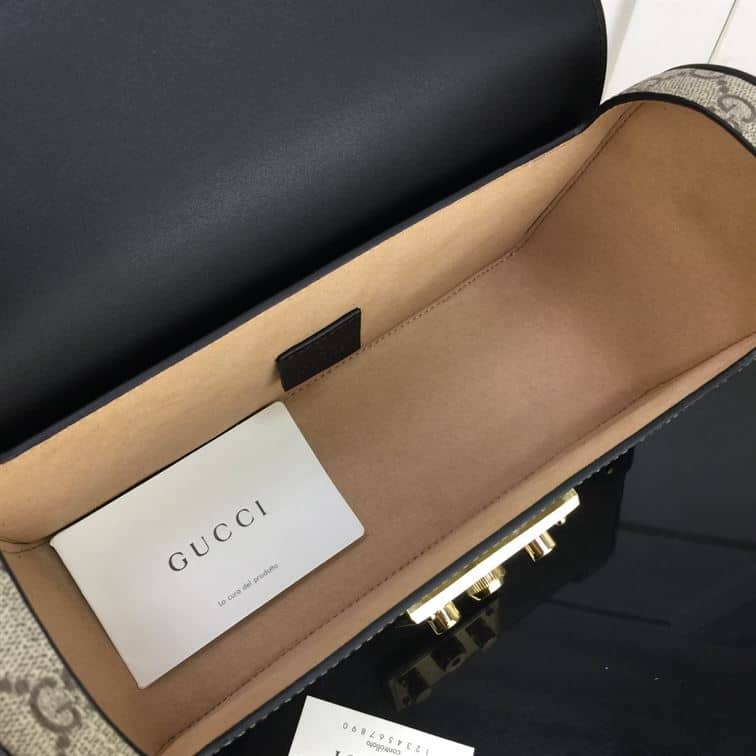 GUCCI PADLOCK GG SMALL BAMBOO SHOULDER BAG – GB86