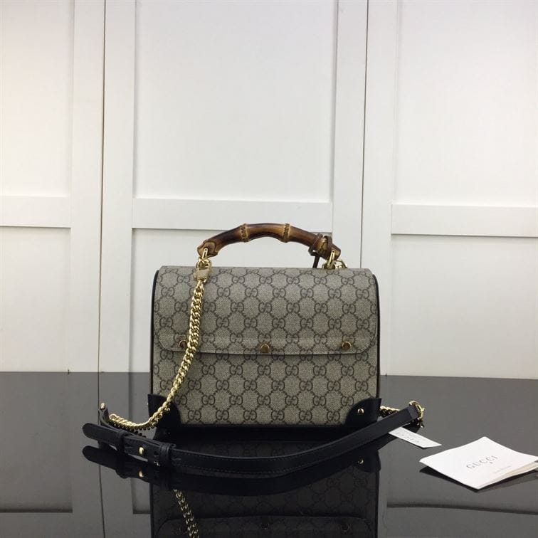GUCCI PADLOCK GG SMALL BAMBOO SHOULDER BAG – GB86