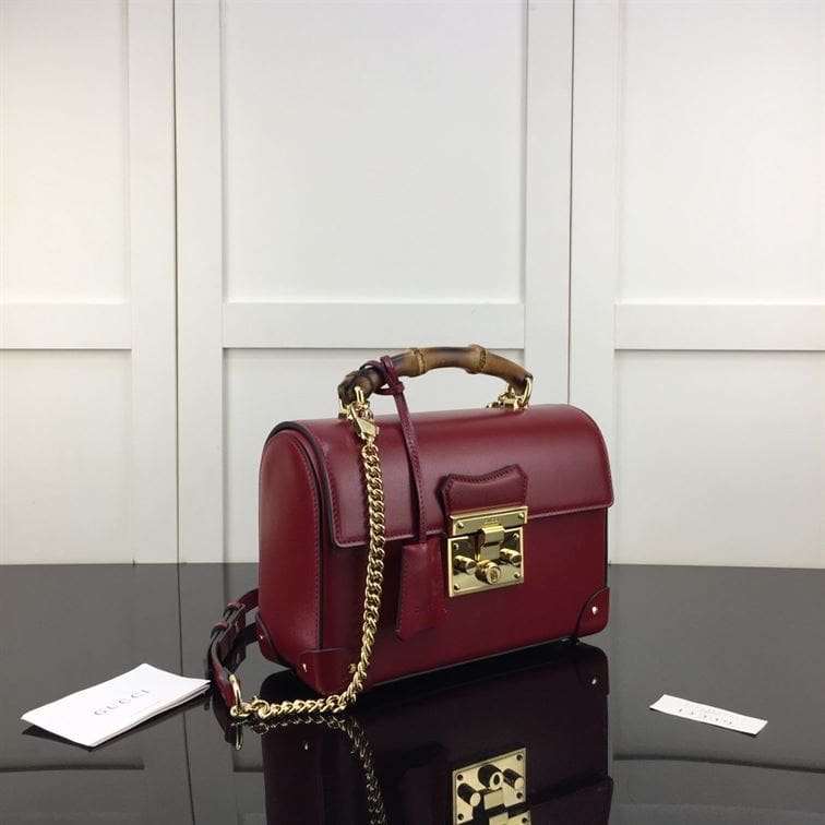 GUCCI PADLOCK GG SMALL BAMBOO SHOULDER BAG – GB87